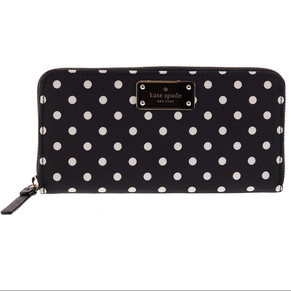 kate spade Handbags - KATE SPADE Polka Dot Wallet - NWT!